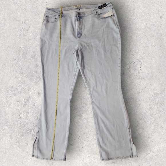 NWT MENS ABERCROMBIE AND FITCH  CURVE LOVE STONE WASHED 36/22 JEAN SLIM STRAIGHT - Picture 2 of 4